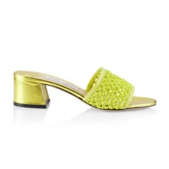 Jimmy Choo Minea Woven Raffia Sandals